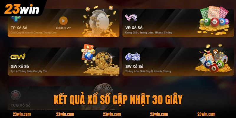 Kết quả xổ số cập nhật 30 giây, 1 ăn 99 nổi bật